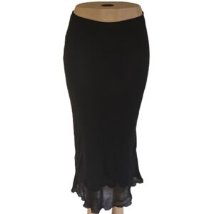 Vintage European Y2K Black Skirt Size 2